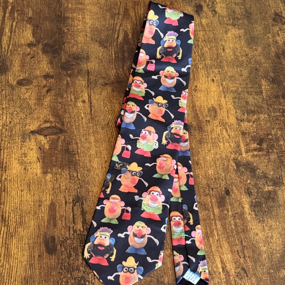 Mr PotatoHead Fun Character Tie - Black